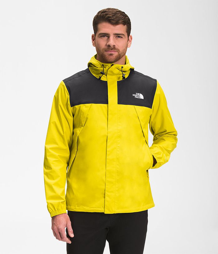 Chubasquero The North Face Hombre Antora - Colombia SVBKXW382 - Amarillo/Negras